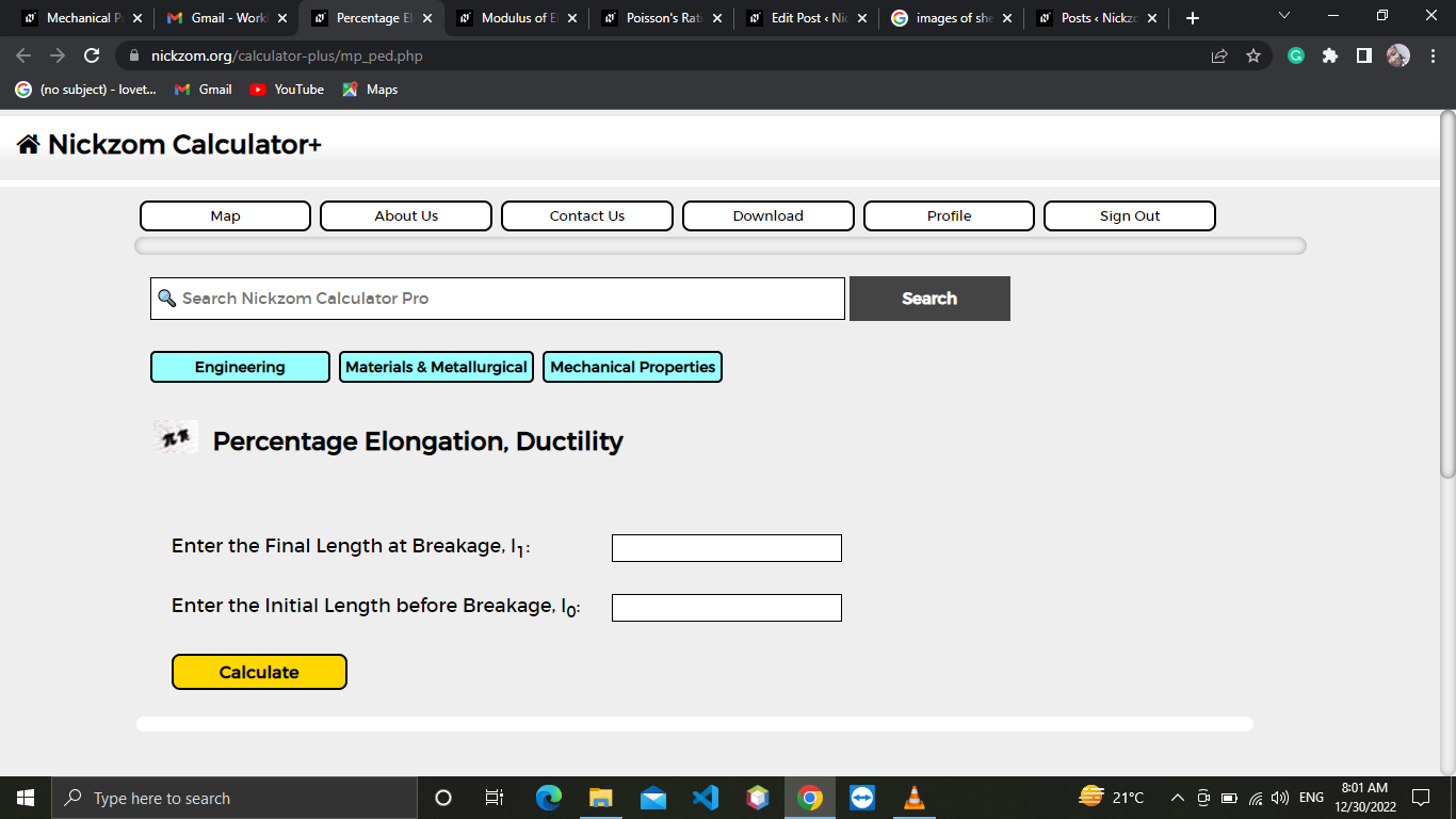 How to Calculate and Solve for Percentage Elongation, Ductility | Mechanical Properties