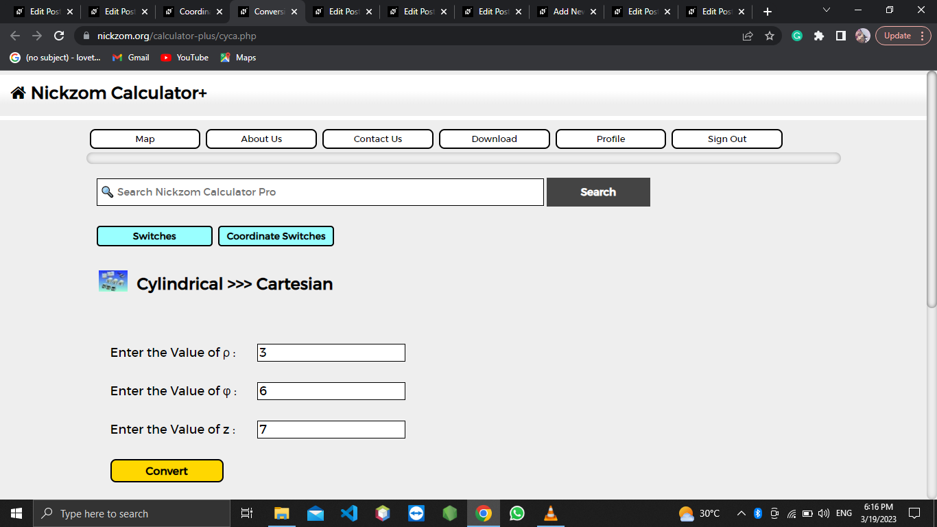 How to Convert Cylindrical to Cartesian | Coordinate Units